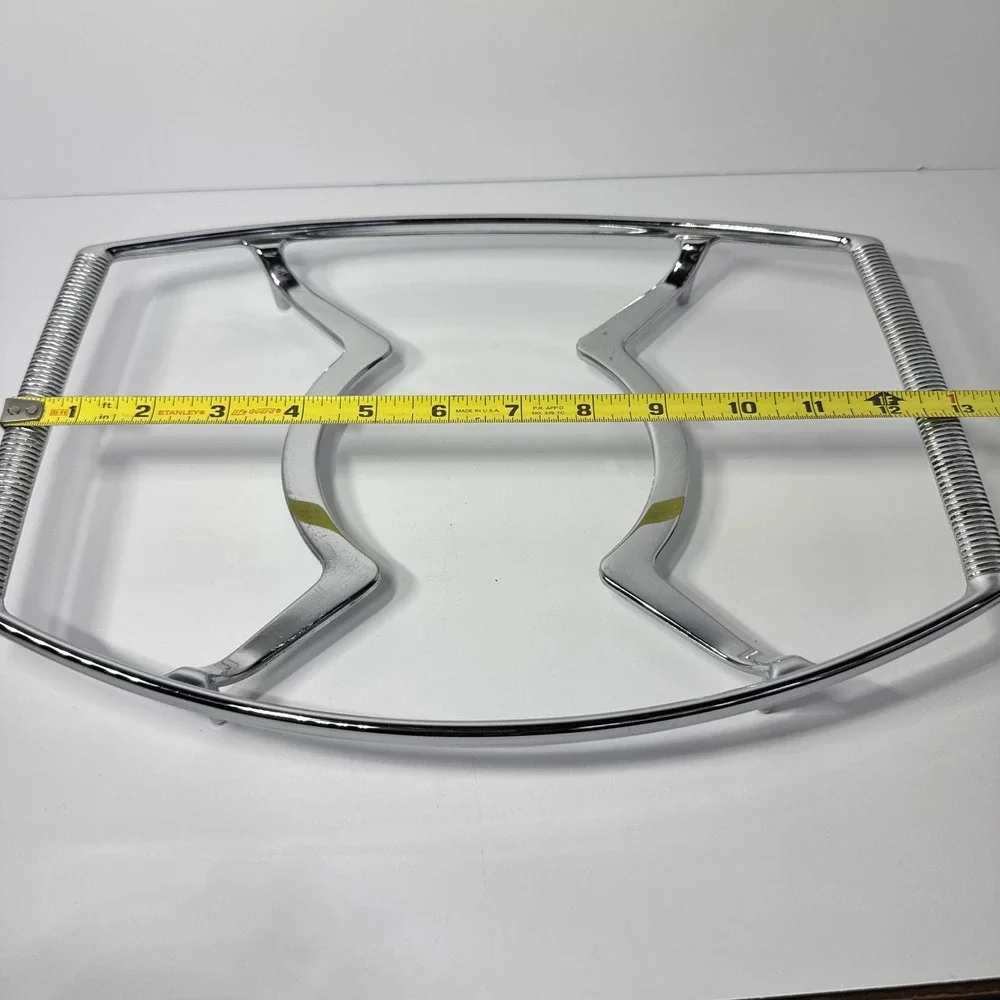 Corning Ware P-10-M-1 Vintage Chrome Casserole‎ Trivet Cradle 10 Inch Silver MCM
